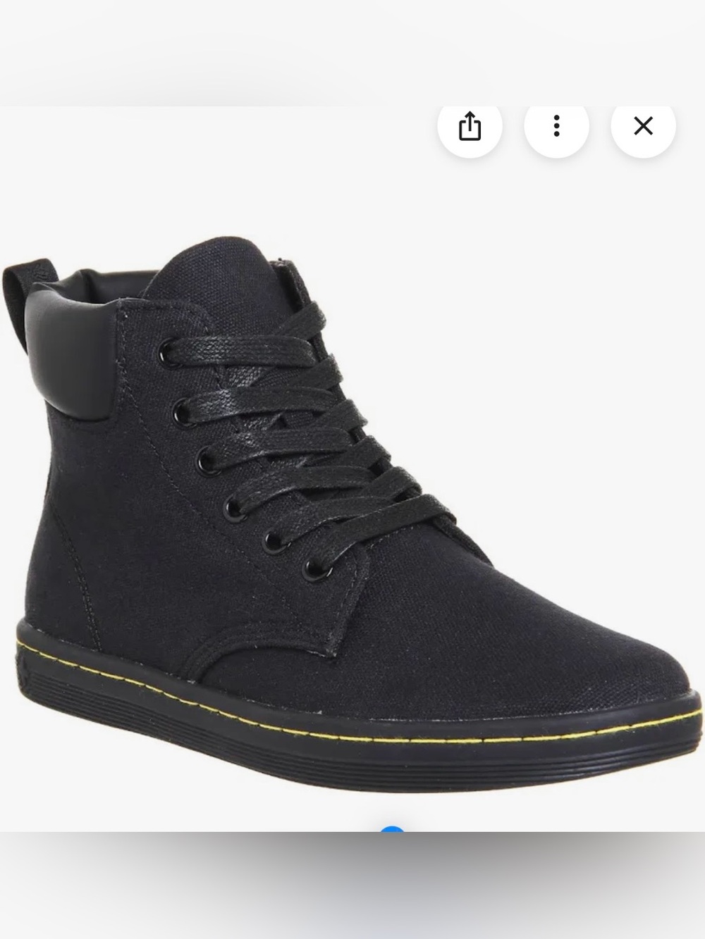 Dr. Martens Maelly Black High-Top Canvas Shoe [8]